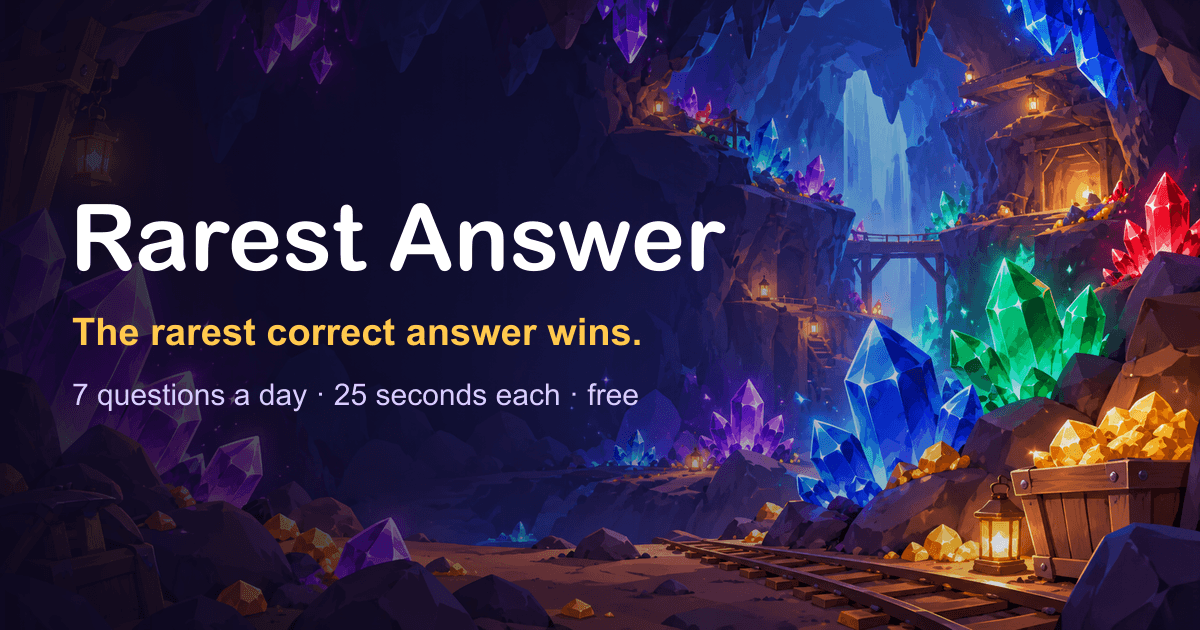Rare Trivia Rarest Answer — Daily Rare-Answer Trivia Game